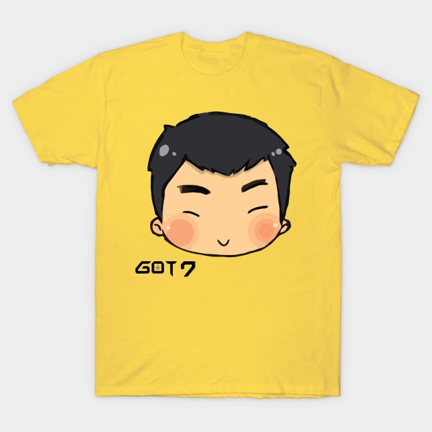 charming face of got7 personel kpop boyband T-Shirt by fooballmayfield